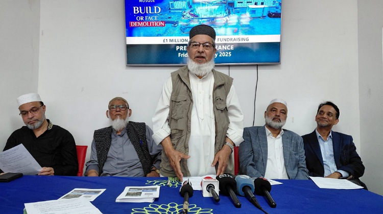 লন্ডনে সংবাদ সম্মেলন : সুইডেনের উপসালায় মসজিদ নির্মাণে ১ মিলিয়ন পাউন্ড প্রয়োজন, এগিয়ে আসার আহ্বান